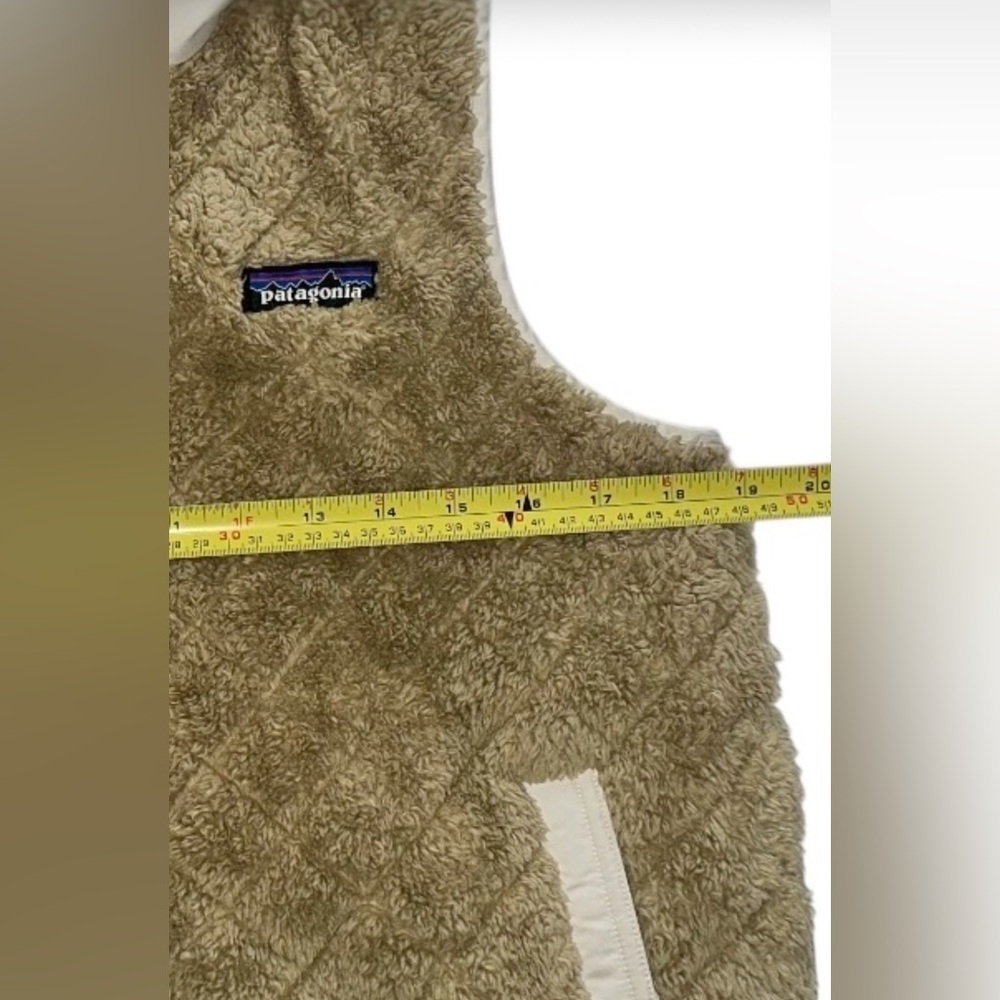 Patagonia Women Reversible Los Gatos Hooded Vest Calcium size S - Picture 7 of 8